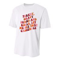 Groovy Cute Turkey Gravy Beans And Roll Thanksgiving Performance Sprint T-Shirt