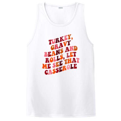 Groovy Cute Turkey Gravy Beans And Roll Thanksgiving PosiCharge Competitor Tank