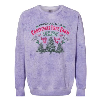 Griswold Christmas Tree Farm 1989 Christmas VacationChristmas Vacation Colorblast Crewneck Sweatshirt