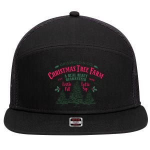 Griswold Christmas Tree Farm 1989 Christmas VacationChristmas Vacation 7 Panel Mesh Trucker Snapback Hat