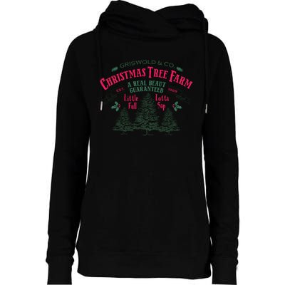 Griswold Christmas Tree Farm 1989 Christmas VacationChristmas Vacation Womens Funnel Neck Pullover Hood