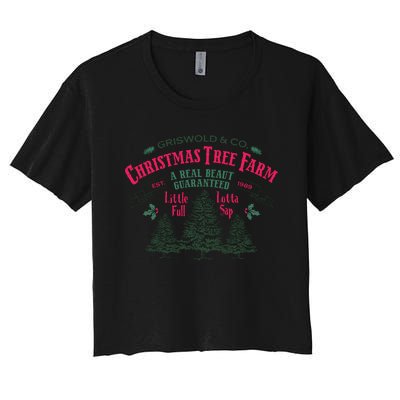 Griswold Christmas Tree Farm 1989 Christmas VacationChristmas Vacation Women's Crop Top Tee