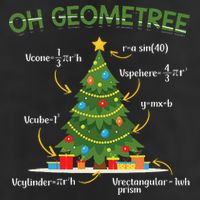 Geometree Christmas Tree Math Lover Mathematician Christmas Cool Comfort Performance Bucket Hat
