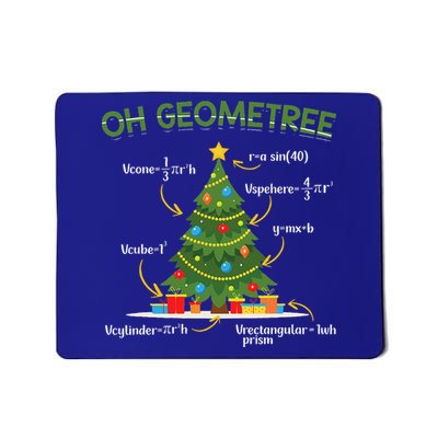 Geometree Christmas Tree Math Lover Mathematician Christmas Mousepad