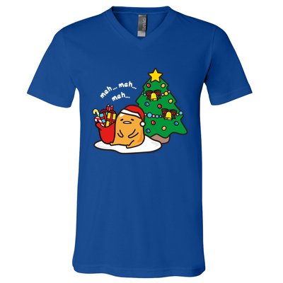 Gudetama Christmas Tree Meaningful Gift Funny Gift V-Neck T-Shirt