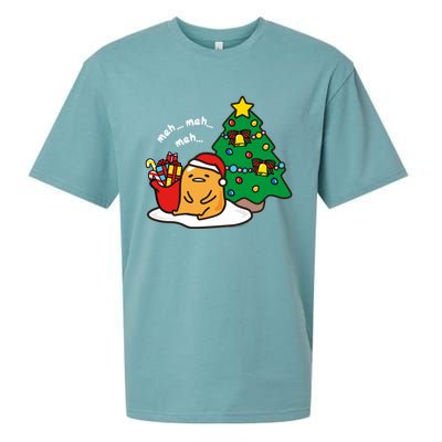 Gudetama Christmas Tree Meaningful Gift Funny Gift Sueded Cloud Jersey T-Shirt