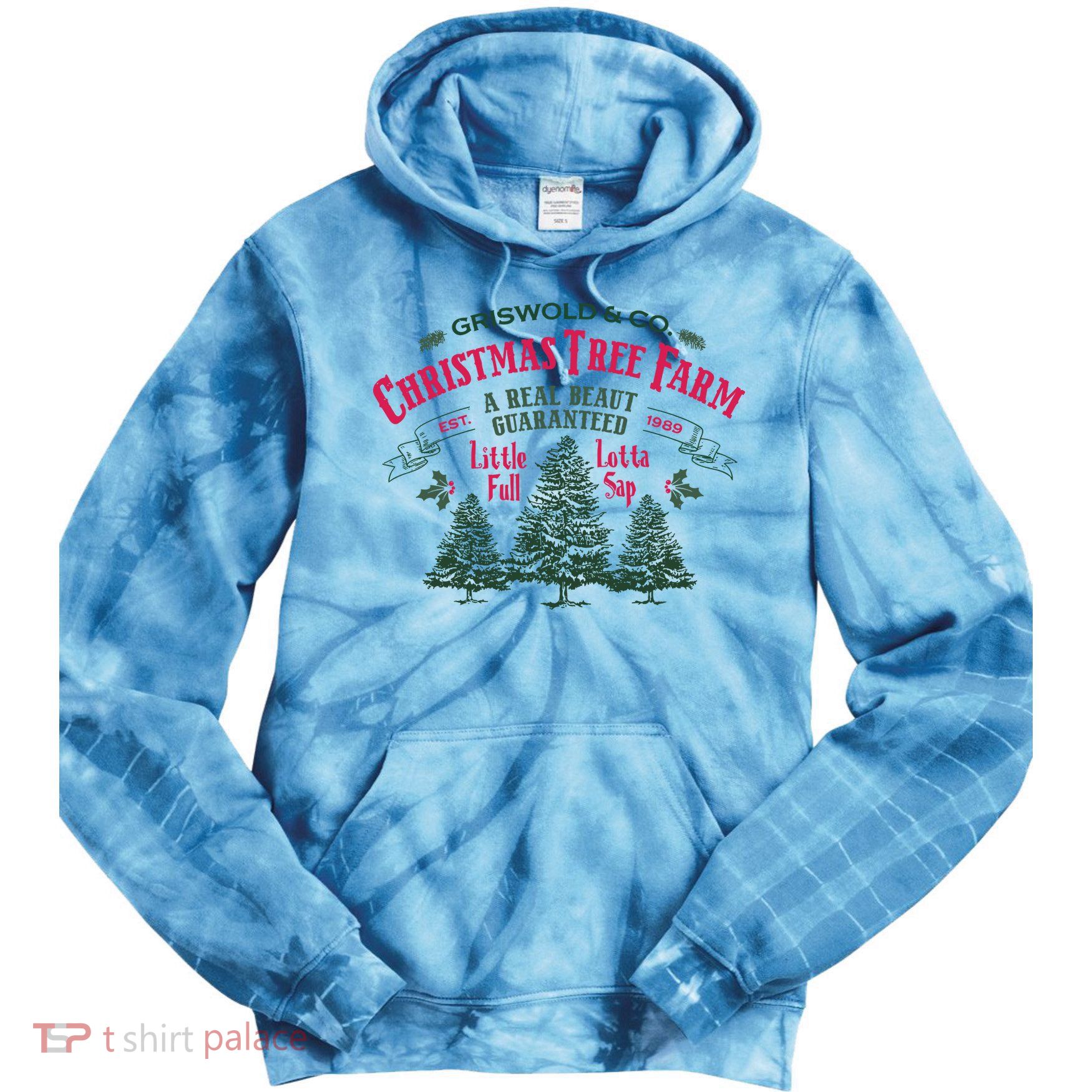 Griswold Christmas Tree Farm Holiday Christmas Party Tie Dye Hoodie