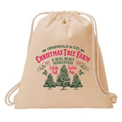 Griswold Christmas Tree Farm Holiday Christmas Party Drawstring Bag