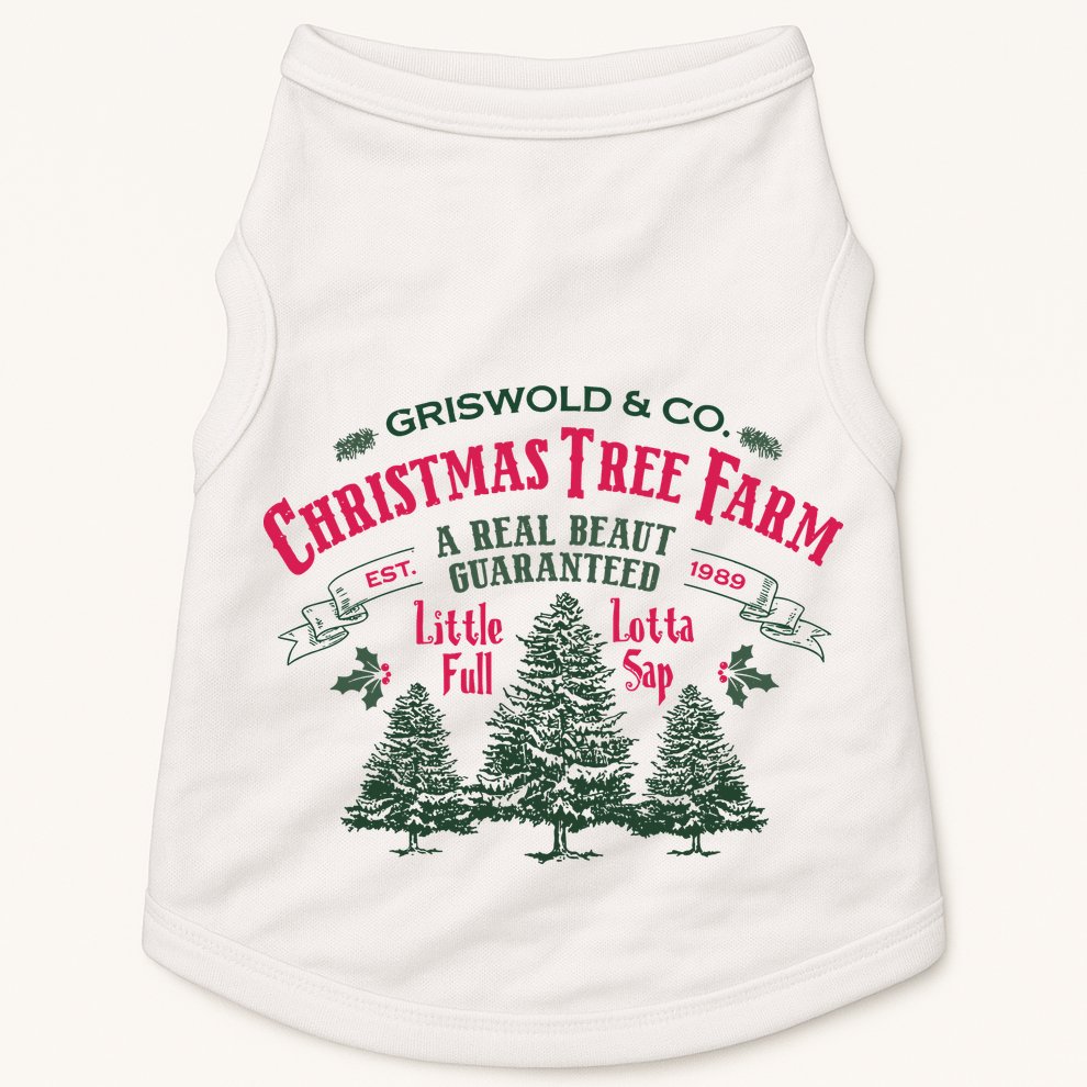 Griswold Christmas Tree Farm Holiday Christmas Party Doggie Tank