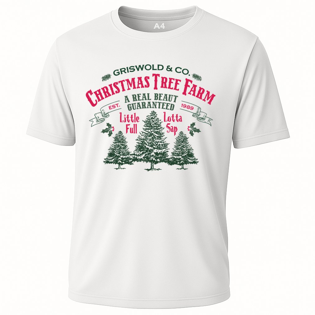Griswold Christmas Tree Farm Holiday Christmas Party Cooling Performance Crew T-Shirt