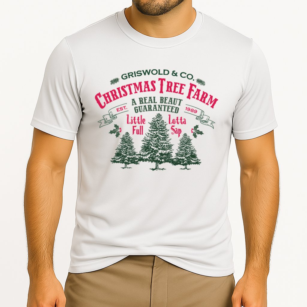 Griswold Christmas Tree Farm Holiday Christmas Party Cooling Performance Crew T-Shirt