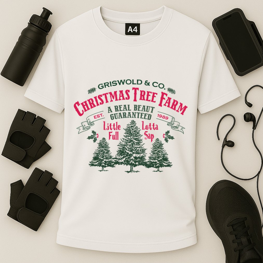 Griswold Christmas Tree Farm Holiday Christmas Party Cooling Performance Crew T-Shirt