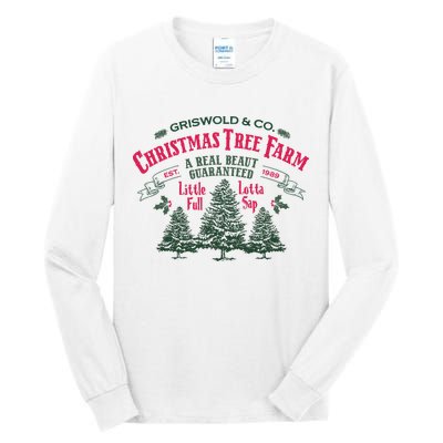 Griswold Christmas Tree Farm Holiday Christmas Party Tall Long Sleeve T-Shirt