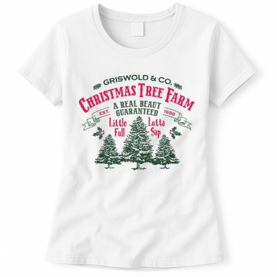Griswold Christmas Tree Farm Holiday Christmas Party Womens T-Shirt