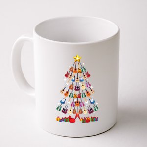 Guitar Christmas Tree Gift Funny Guitarist Merry Xmas Gift Meaningful Gift Coffee Mug