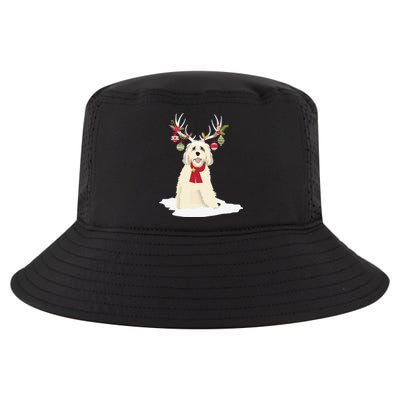 Goldendoodle Christmas Tree Light Pajama Dog Xmas Cool Comfort Performance Bucket Hat