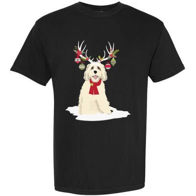 Goldendoodle Christmas Tree Light Pajama Dog Xmas Garment-Dyed Heavyweight T-Shirt