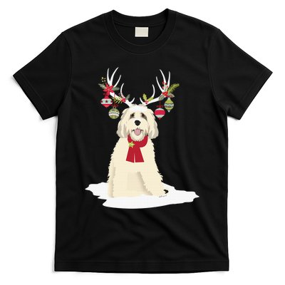 Goldendoodle Christmas Tree Light Pajama Dog Xmas T-Shirt