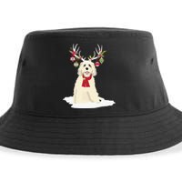 Goldendoodle Christmas Tree Light Pajama Dog Xmas Sustainable Bucket Hat