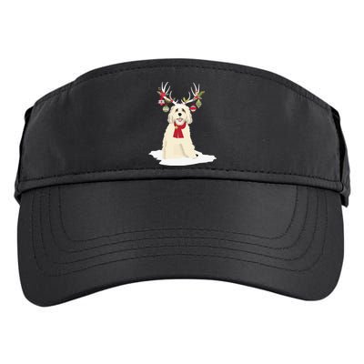 Goldendoodle Christmas Tree Light Pajama Dog Xmas Adult Drive Performance Visor