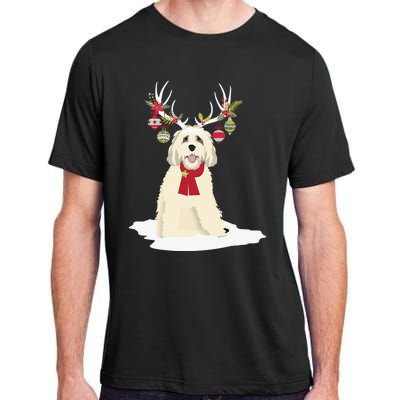 Goldendoodle Christmas Tree Light Pajama Dog Xmas Adult ChromaSoft Performance T-Shirt