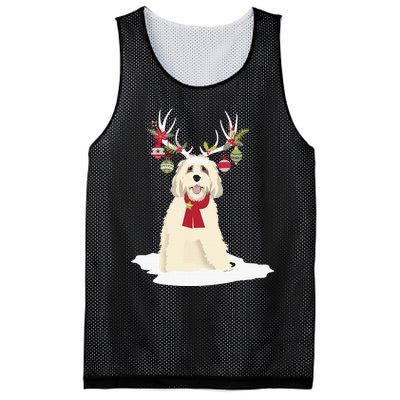 Goldendoodle Christmas Tree Light Pajama Dog Xmas Mesh Reversible Basketball Jersey Tank