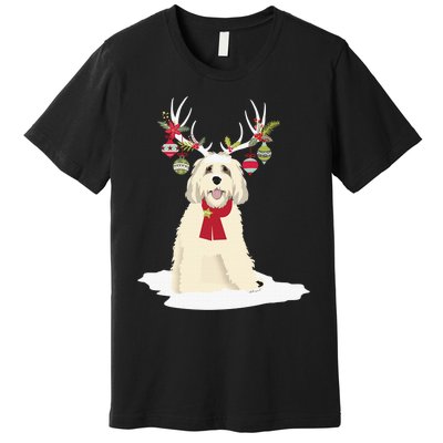 Goldendoodle Christmas Tree Light Pajama Dog Xmas Premium T-Shirt