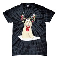 Goldendoodle Christmas Tree Light Pajama Dog Xmas Tie-Dye T-Shirt