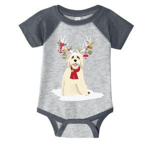 Goldendoodle Christmas Tree Light Pajama Dog Xmas Infant Baby Jersey Bodysuit