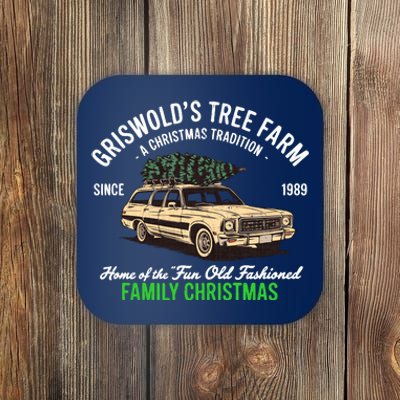 Griswold Christmas Tree Farm Vintage 1989 Classic Coaster