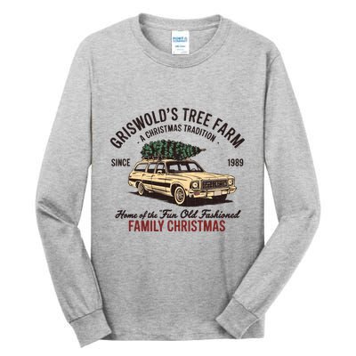 Griswold Christmas Tree Farm Vintage 1989 Classic Tall Long Sleeve T-Shirt
