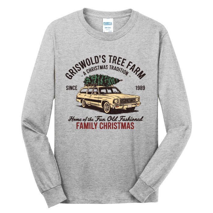 Griswold Christmas Tree Farm Vintage 1989 Classic Tall Long Sleeve T-Shirt