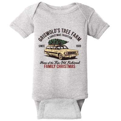 Griswold Christmas Tree Farm Vintage 1989 Classic Baby Bodysuit