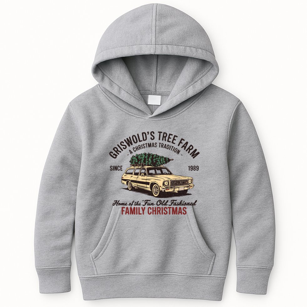 Griswold Christmas Tree Farm Vintage 1989 Classic Kids Hoodie