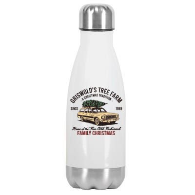 Griswold Christmas Tree Farm Vintage 1989 Classic Stainless Steel Insulated Water Bottle