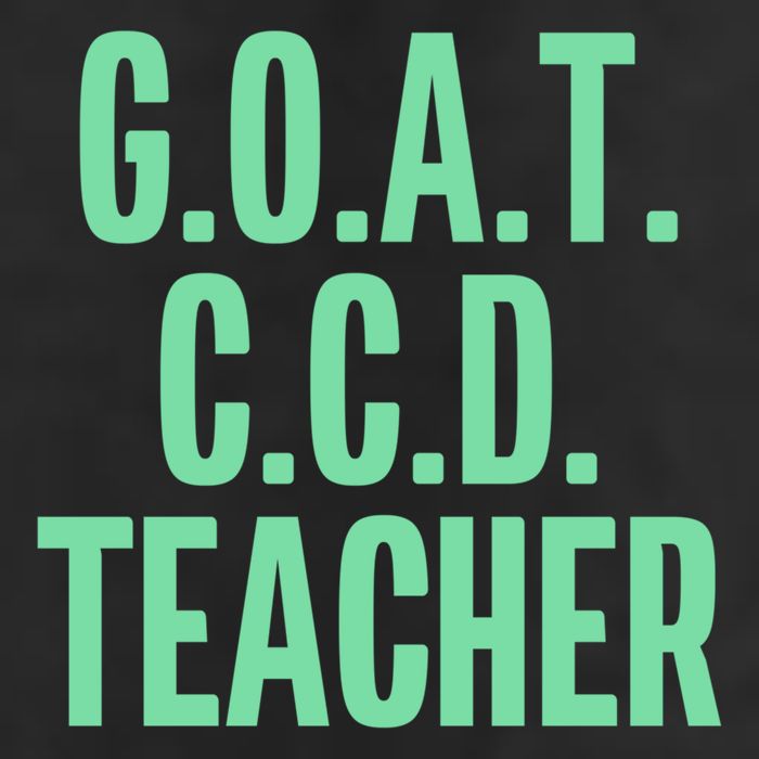 Goat Ccd Teacher Greatest Of All Time Funny Catholic School Gift 7 Panel Mesh Trucker Snapback Hat