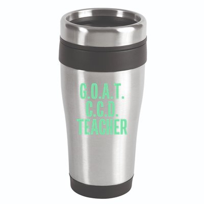 Goat Ccd Teacher Greatest Of All Time Funny Catholic School Gift 16oz Travel Tumbler
