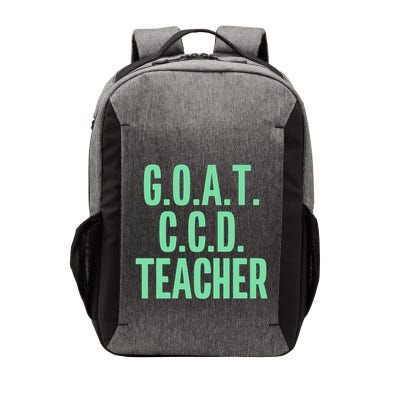 Goat Ccd Teacher Greatest Of All Time Funny Catholic School Gift Vector Backpack