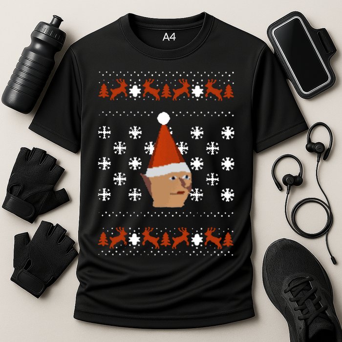 Gnome Child Ugly Christmas Sweater Cool Gift Cooling Performance Crew T-Shirt