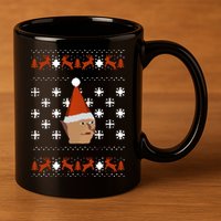 Gnome Child Ugly Christmas Sweater Cool Gift 11oz C Handle Ceramic Mug