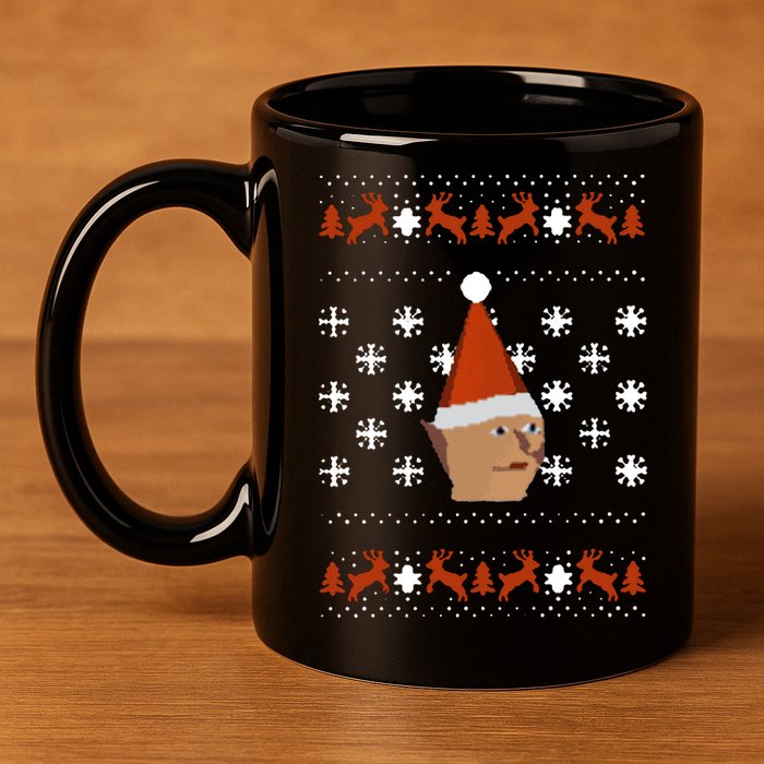 Gnome Child Ugly Christmas Sweater Cool Gift 11oz C Handle Ceramic Mug