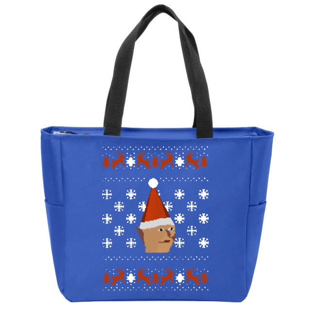 Gnome Child Ugly Christmas Sweater Cool Gift Zip Tote Bag