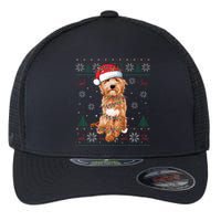 Goldendoodle Christmas Ugly Sweater Funny Dog Lover Xmas Flexfit Unipanel Trucker Cap