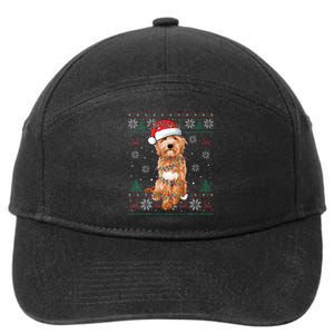 Goldendoodle Christmas Ugly Sweater Funny Dog Lover Xmas 7-Panel Snapback Hat