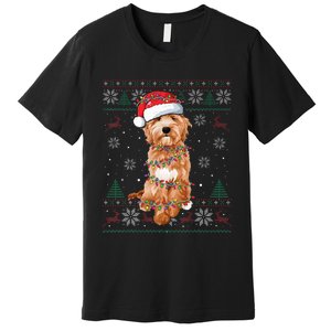 Goldendoodle Christmas Ugly Sweater Funny Dog Lover Xmas Premium T-Shirt