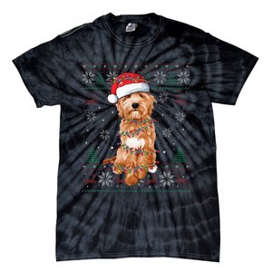 Goldendoodle Christmas Ugly Sweater Funny Dog Lover Xmas Tie-Dye T-Shirt