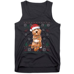 Goldendoodle Christmas Ugly Sweater Funny Dog Lover Xmas Tank Top