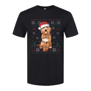 Goldendoodle Christmas Ugly Sweater Funny Dog Lover Xmas Softstyle CVC T-Shirt