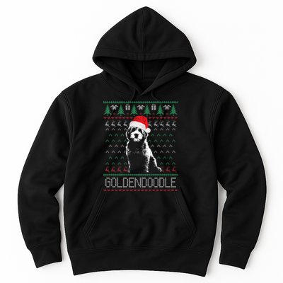 Goldendoodle Christmas Ugly Sweater Santa Dog Lover Funny Hoodie