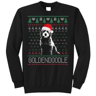 Goldendoodle Christmas Ugly Sweater Santa Dog Lover Funny Sweatshirt